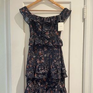 Tularosa Maida Floral Midi Dress NWT